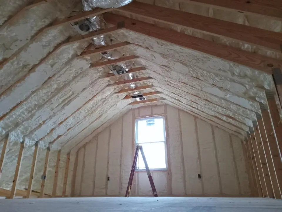 Spray foam roofing application for Crawl Space Insulation project in Cold Spring